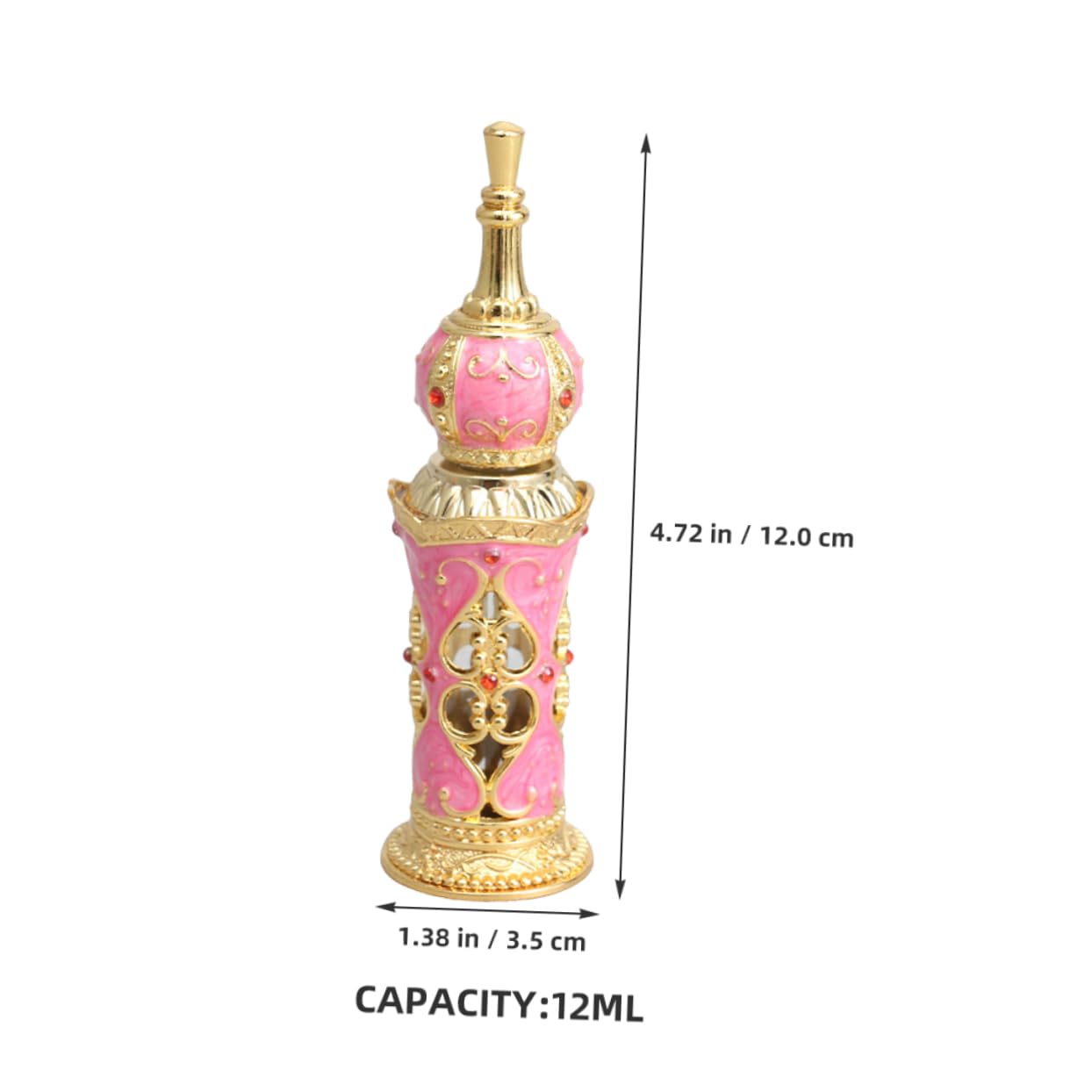 2pezzi Contenitori Per Essenziali in Vetro Bottiglie Profumo Decorative Vuote Profumo Ricaricabili Contenitori
