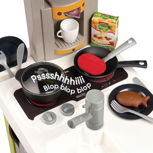 Smoby - Cuisine Cherry - Design Contemporain - Effets Sonores - 25 Accessoires Inclus - Fabriquée en France - 310911