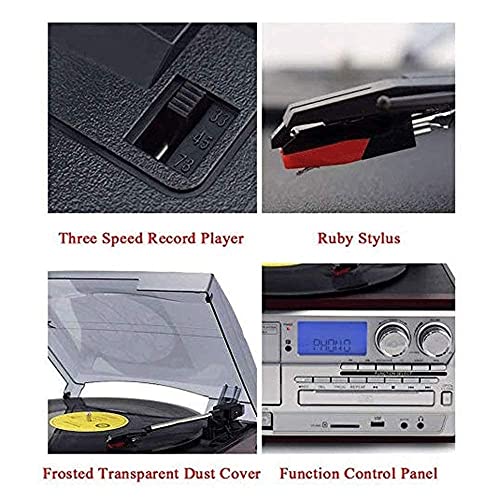 AURADO Figurines Tourne-Disque Vinyle Phonographe Antique Tourne-Disque Bluetooth Classique avec encodage USB (Tourne… - Les Beatles, Paul McCartney, John Lennon, RIngo Starr, George Harrison AURADO Figurines Tourne-Disque Vinyle Phonographe Antique Tourne-Disque Bluetooth Classique avec encodage USB (Tourne… – Image 4