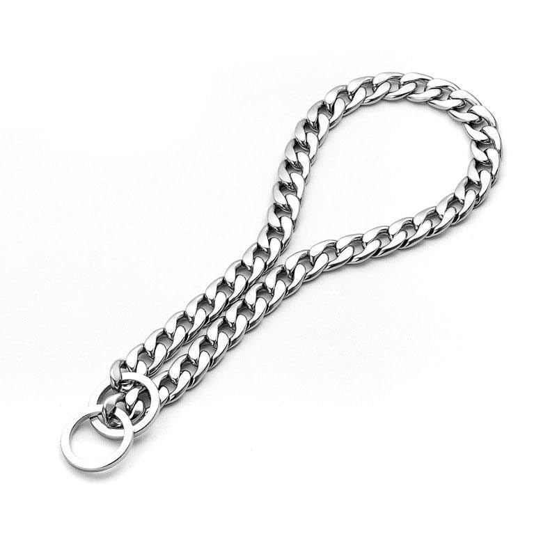 Image of Heavy Duty Choke Swivel Metal Dog Chain - Durable Training Collar with Strong Links & 360 Swivel for Medium & Large Dogs (Width 3 MM - Length -21.INCH)