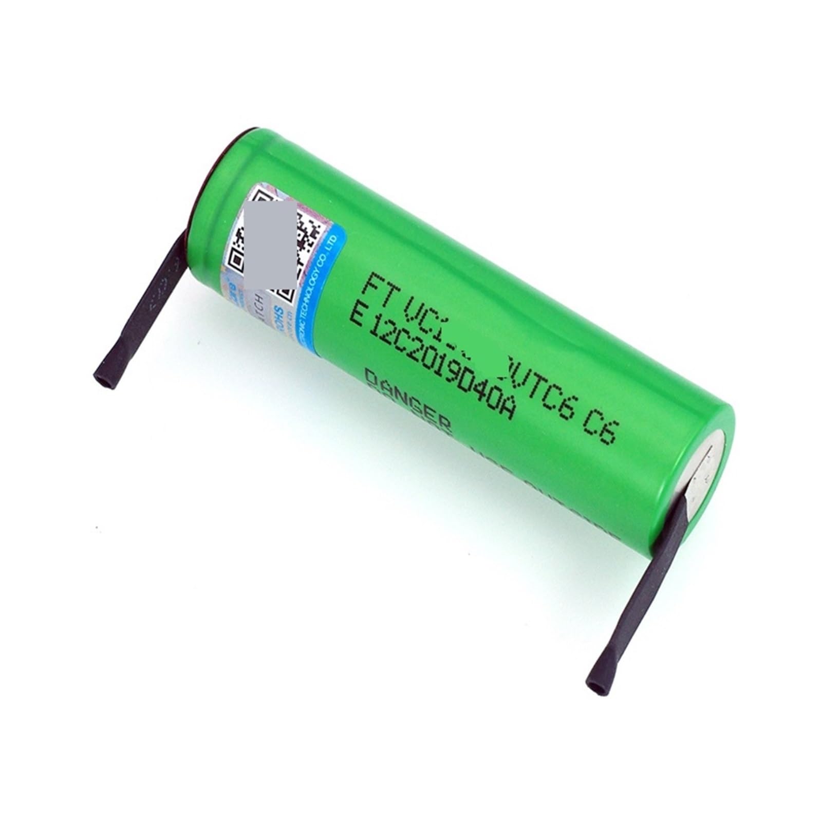 Batería Recargable de 3,7 V, 3000 MAh, Descarga de 30 A, Compatible con VTC6 + Hojas de níquel DIY baterías(6 PCS Battery)