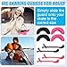 Liliful 8 Pcs Skate Guards Skate Blade Protector Covers Towel Ice Inline Bag Set Ice Guards for Adult Hockey Winter Supply(Rose Red,Black)