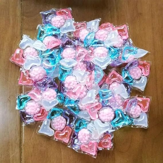 5 in 1 Dissolvable Magic Laundry Pods | Tough Stain Fighter for Top & Front Load Machines | Floral Aroma | Eco-Friendly (20)