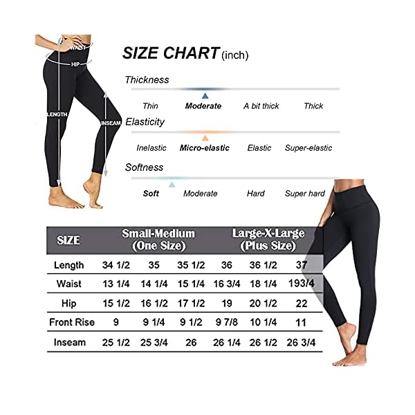 High-Waisted-Leggings-for-Women-No-See-Through-Tummy-Control-Workout-Womens-Leggings-Athletic-Running-Cycling-Yoga-Pants 4 Pack Leggings for Women Butt Lift High Waisted Tummy Control Slimming Black No See-Thru Yoga Pants Workout Running