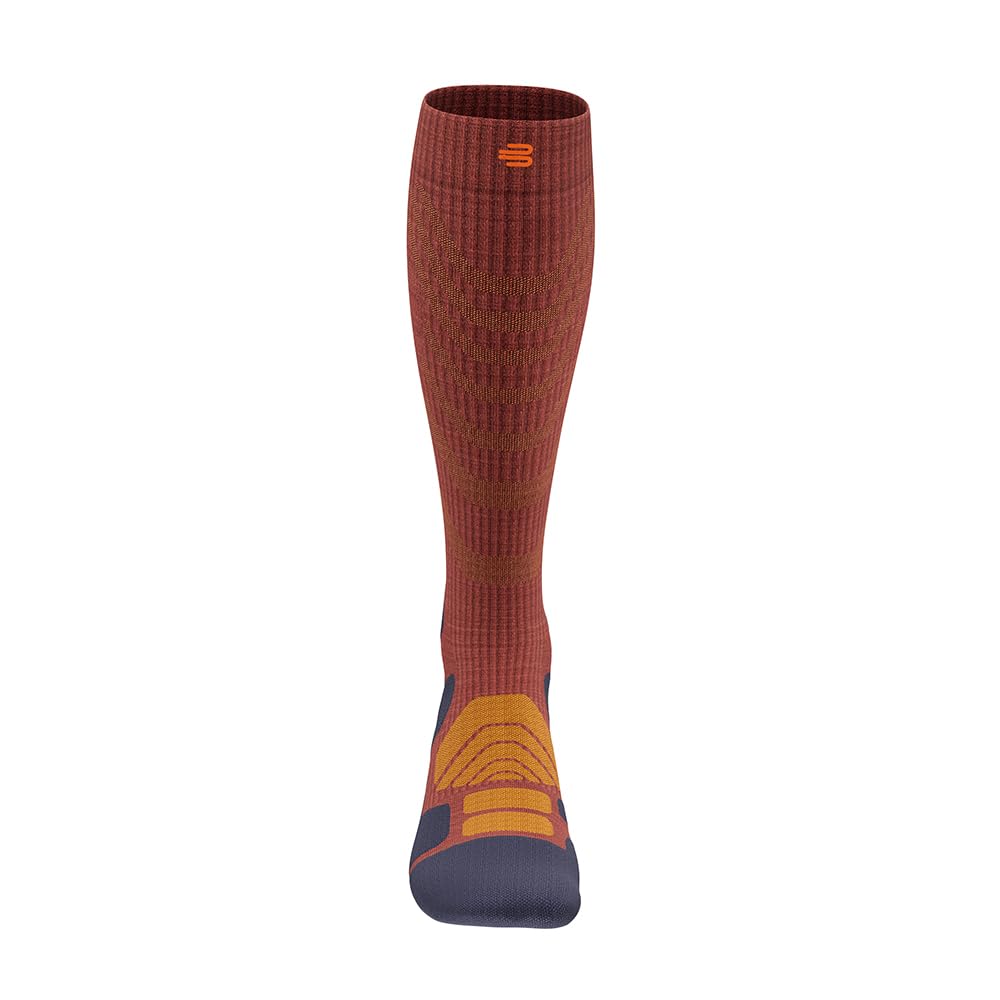 BAUERFEIND Skarpety trekkingowe "Outdoor Merino Compression Socks" do aktywności na świeżym powietrzu, takich jak wędrówki (trekking, wędrówka), 1 para skarpet sportowych z wełny (Merino)