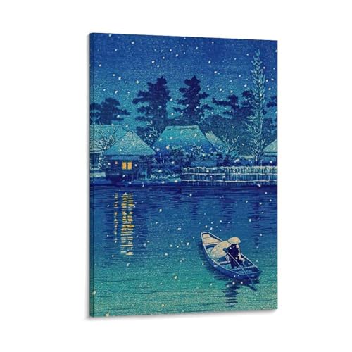 川瀬巴水 日本の浮世絵画家、版画ポスター (113) パネル モダン部屋飾り 壁の絵 インテリア ホームアートワーク20x30inch(50x75cm)