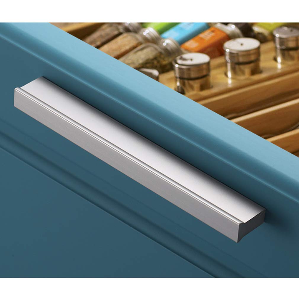 Uchwyt meblowy, uchwyt do szuflady, stop aluminium, nowoczesny, prosty do streamline, do kuchni, szafy na ubrania, komoda, uchwyt do mebli, 13 rozmiarów (środek otworu 960 mm, srebrny)