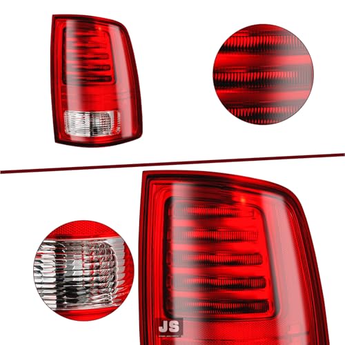 Image of JSBOYAT LED Tail Lights Assembly Compatible With 2013-2018 Dodge Ram 1500 /2014-2018 Dodge Ram 2500 3500,68093080AC CH2800202 Black Lens Right Passenger Side