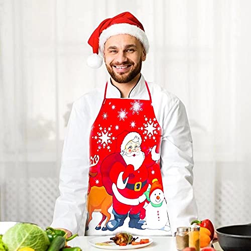 WELLXUNK Grembiule Natalizio Cucina, Grembiule