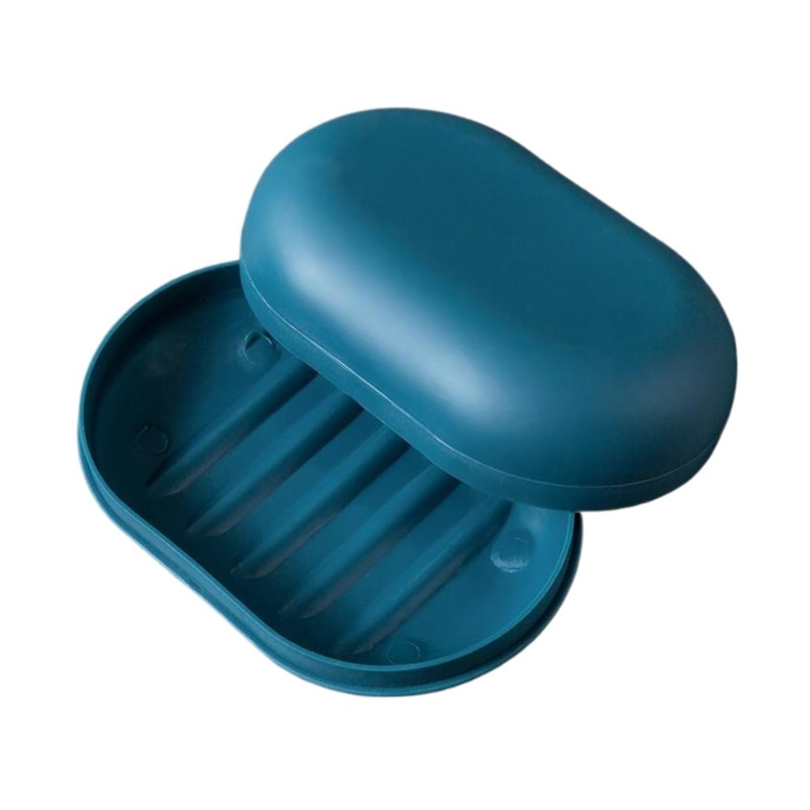 Soap Dish Portable Soap Box Leak Proof Case Dishes Drain Holder Easy To Carry Bathroom Storage