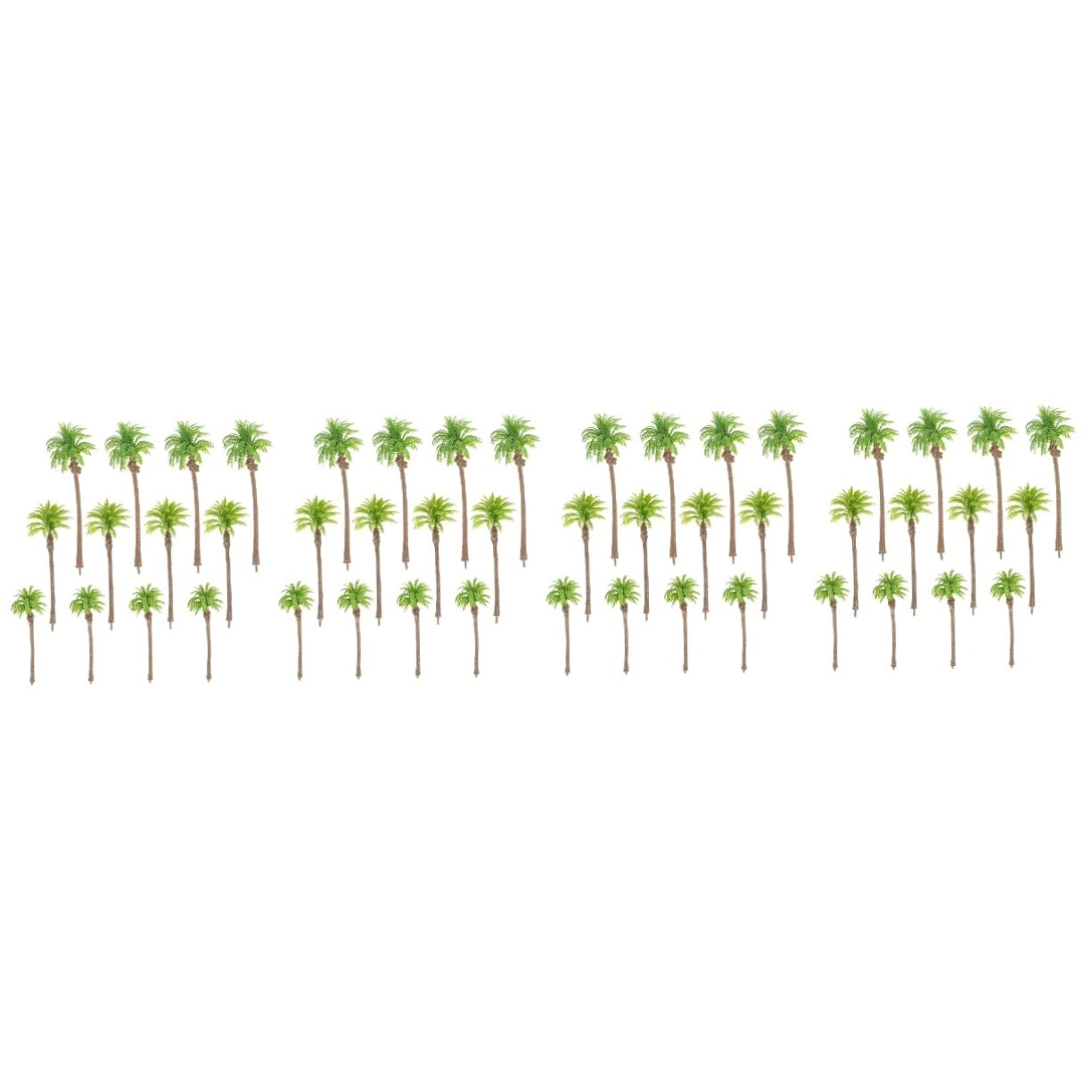 48piezas Árboles De Artificiales para De Paisajismo De De Cocoteros para Decoración De Maquetas y Construcción De