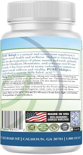 Miniatura 4 de PURE Shilajit Cápsulas 600 mg Extracto