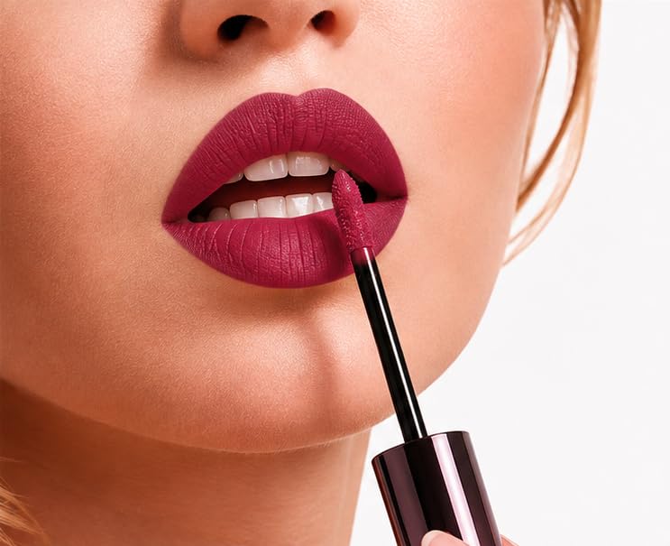 Greyon Premium Matte Liquid Lipstick, Smudge and Transfer proof (Raspberry Pink)-image-36