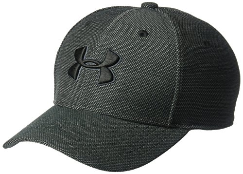 Under Armour Boys' Heathered Blitzing 3.0 Cap , Black (001)/Black , Small/Medium