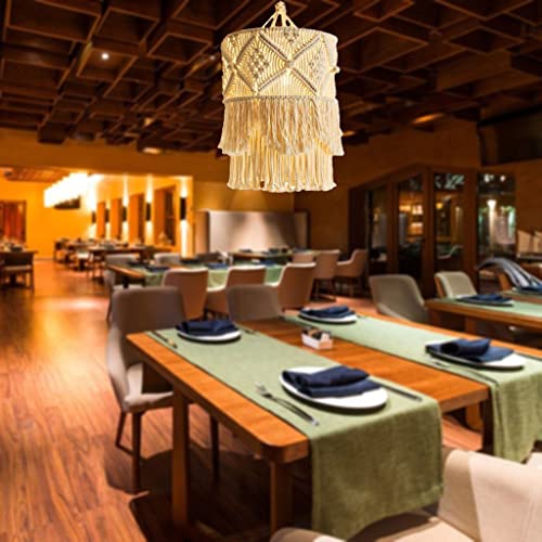 Hanging couvercle de lampe en macramé pour décoration de lit - 6