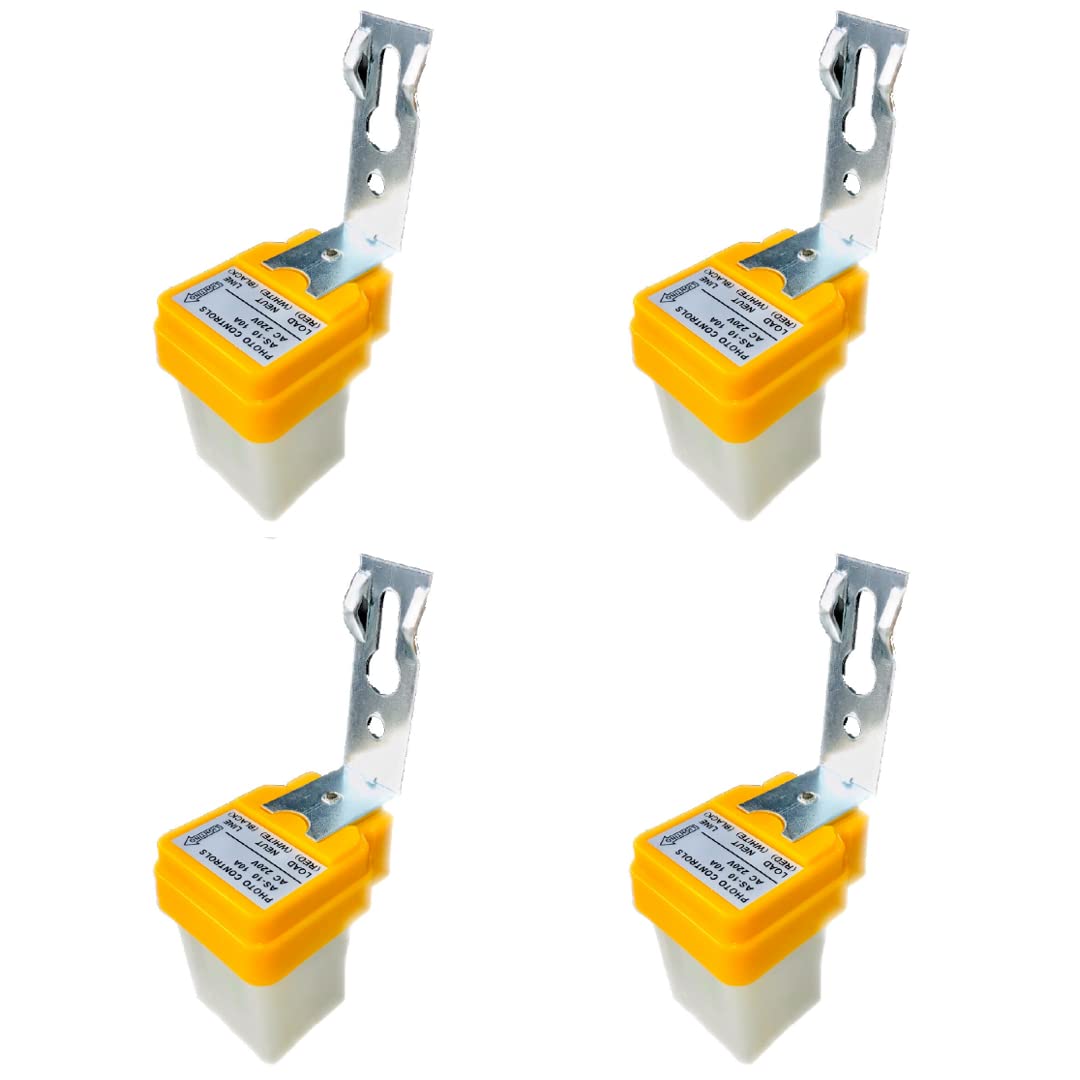 AS-10 230 Volt AC, 10A Auto Day Night ON/Off Switch, Photocell LDR Sensor Switch for Street Light, Lamps, Etc. Water Proof Lighting Switch Electrical Switch (Pack of 4)-image-14