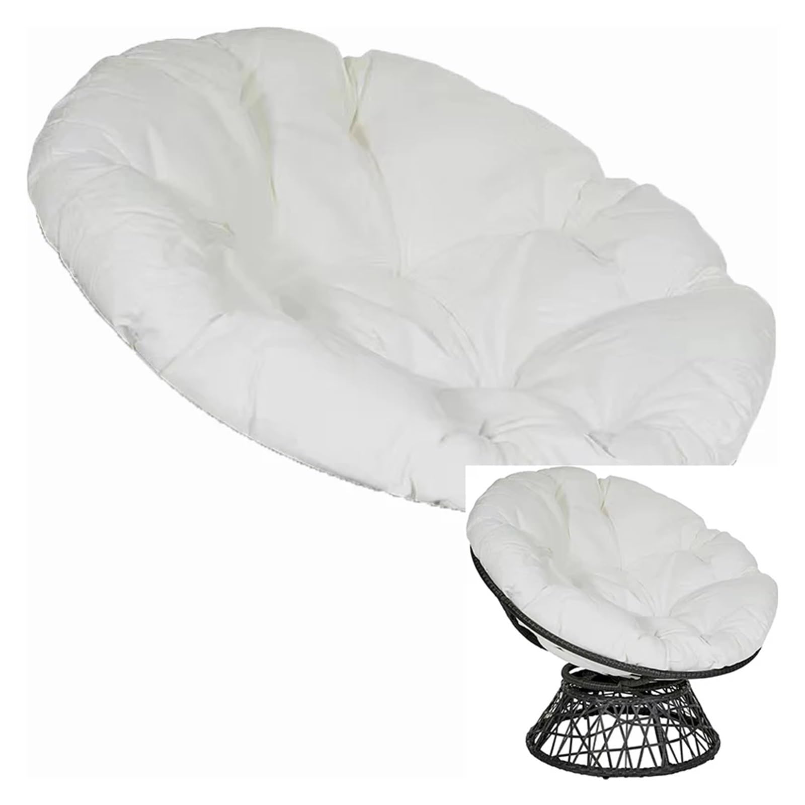 Cojín acogedor para silla de ratán para canasta de ratán, cojín de sofá para interiores y exteriores, 9.5 x 9.5 pulgadas, cómodo accesorio de relajación para jardín y uso doméstico