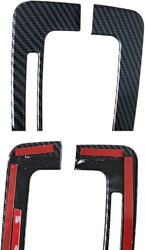 Miniatura 3 de ruihe Patrón de fibra de carbono para palanca de cambios de coche, panel de consola, cubierta de marco para Ford Ranger 2019 2020 2021 2022 versión