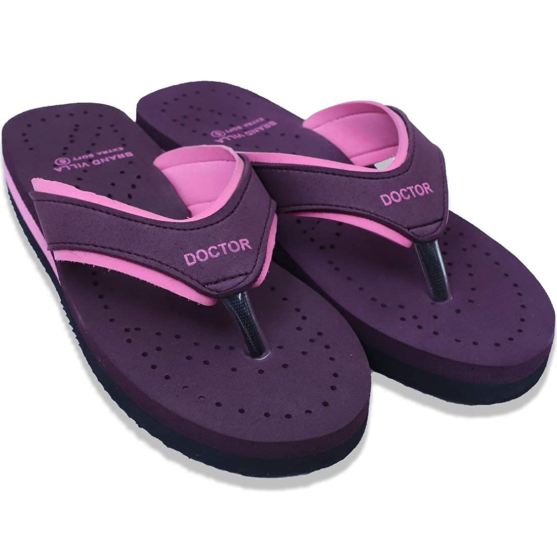 BRAND VILLA Ortho Care Orthopedic Diabetic Mcr Comfortable Daily Use Light Weight Indoor Outdoor House Flip Flops Footwear Slippers for Women's & Girl's