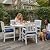 Outdoor Chair Cushions Set of 4, Waterproof & Fade Resistant Seat Cushion for Patio Furniture - 18.5 x 16 Inch Chair Pads with Ties and Hidden Zipper - Patio Chair Cushion Replacement, Navy Blue