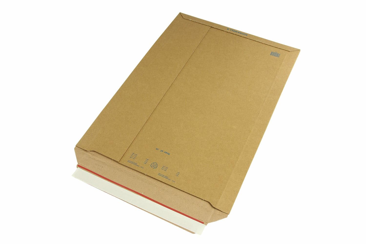 Wellpapp-Versandtasche, B3, braun, Abm (LxB): 370x540mm, mit Selbstklebeverschluss, 225 Stück, Verpackungsheld