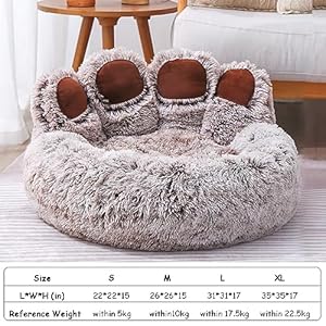 Cute-Bear-Paw-Shape-Dog-Bed-Cat-Pet-Sofa-Fluffy-Faux-Fur-Bear-Paw-Shape-Cat-Cushion-Dog-Bed-Calming-Donut-Dog-Bed-Comfortable-Pet-Sleeping-Beds-for-Small-Medium-Large-Dogs-and-Cats - Cucciolini Doodles   Cute-Bear-Paw-Shape-Dog-Bed-Cat-Pet-Sofa-Fluffy-Faux-Fur-Bear-Paw-Shape-Cat-Cushion-Dog-Bed-Calming-Donut-Dog-Bed-Comfortable-Pet-Sleeping-Beds-for-Small-Medium-Large-Dogs-and-Cats