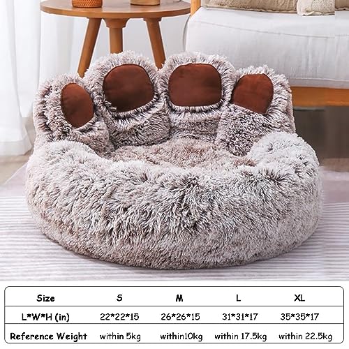 Cute-Bear-Paw-Shape-Dog-Bed-Cat-Pet-Sofa-Fluffy-Faux-Fur-Bear-Paw-Shape-Cat-Cushion-Dog-Bed-Calming-Donut-Dog-Bed-Comfortable-Pet-Sleeping-Beds-for-Small-Medium-Large-Dogs-and-Cats - Cucciolini Doodles   Cute-Bear-Paw-Shape-Dog-Bed-Cat-Pet-Sofa-Fluffy-Faux-Fur-Bear-Paw-Shape-Cat-Cushion-Dog-Bed-Calming-Donut-Dog-Bed-Comfortable-Pet-Sleeping-Beds-for-Small-Medium-Large-Dogs-and-Cats