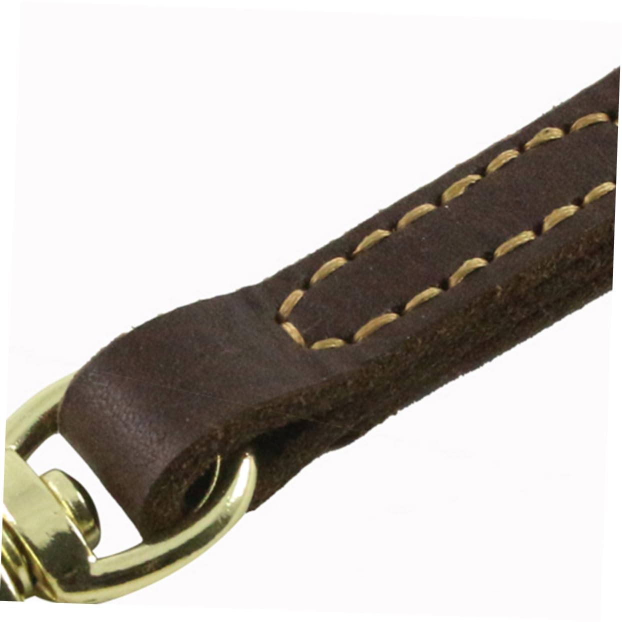 Laisse Double Tête pour Chien et Chiot, Cuir 1 Pièce 1,6x120 Cm