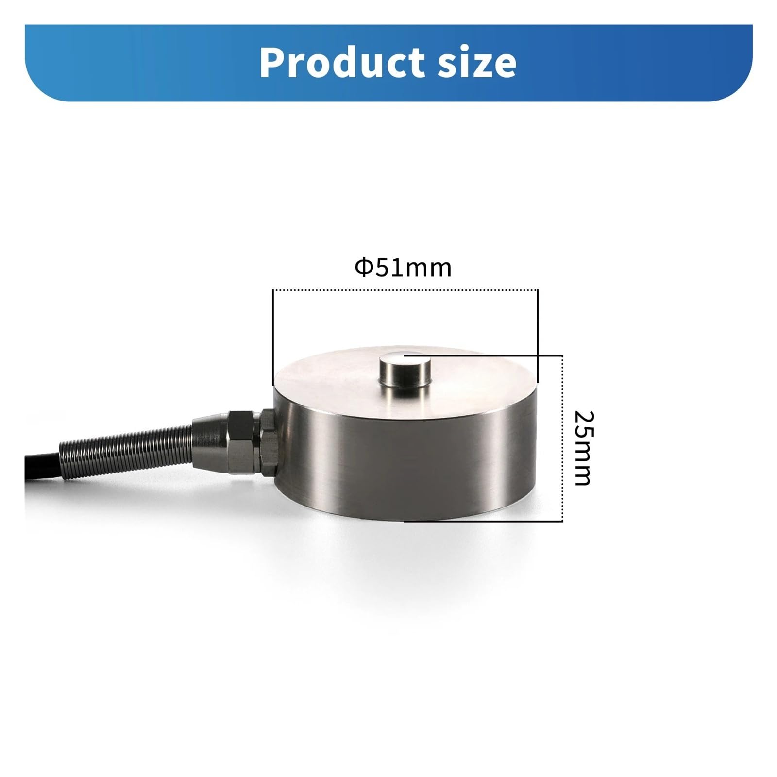 Mini jednopunktowy zakres wartości znamionowych ogniwa obciążnikowego 30KG-10000KG waga elektroniczna czujnik ważenia siły rozciągającej i ściskającej Niezawodne dane(8T)