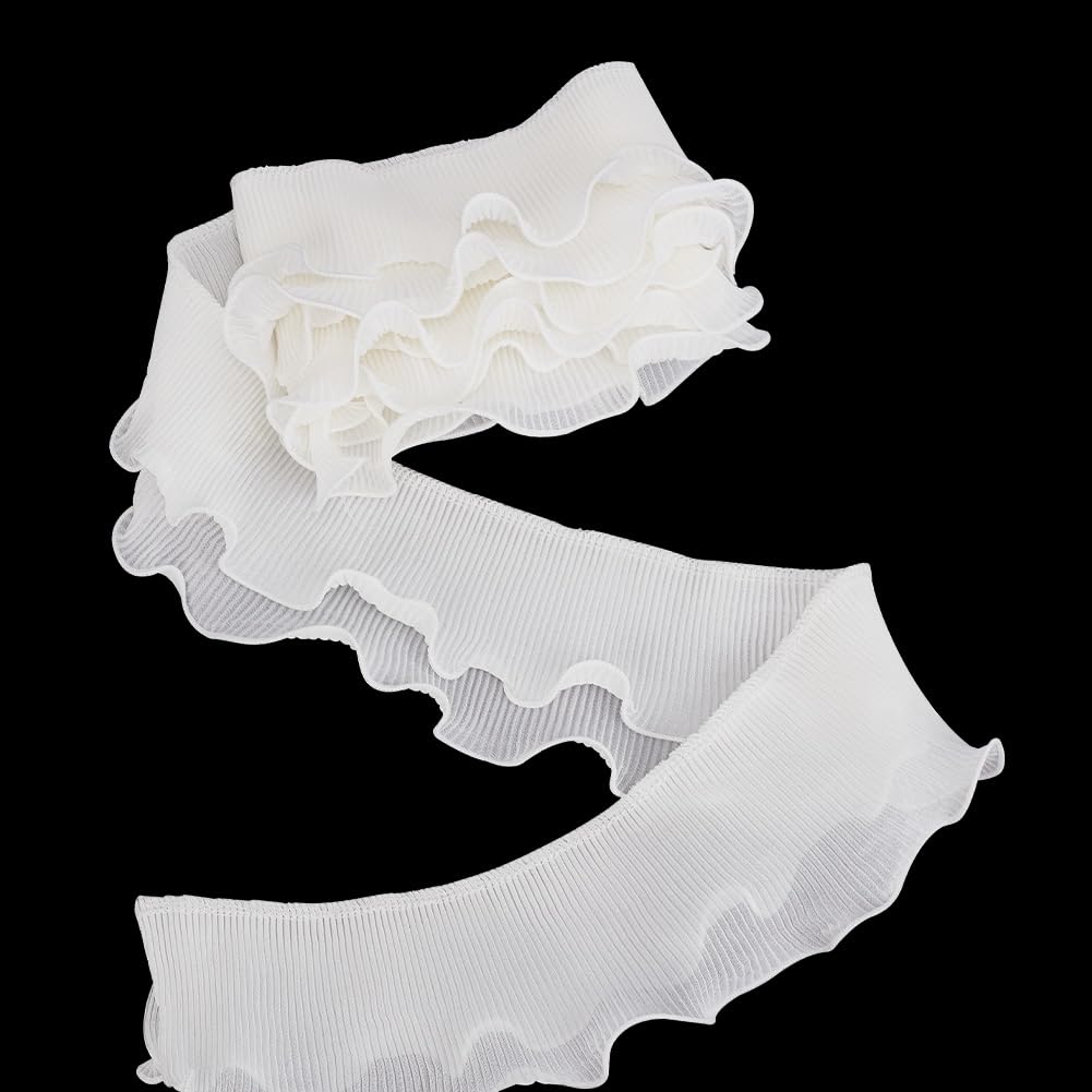 Amazon.com: FINGERINSPIRE 3 Yards 2-Layer Ruffle Pleated