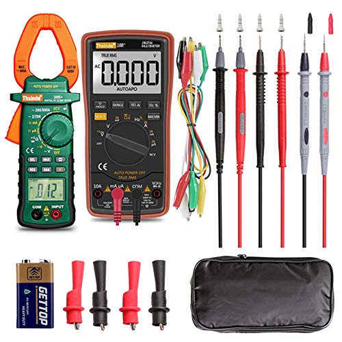 Auto Ranging Digital Multimeter and Clamp Meter for AC DC Voltage Current Tester