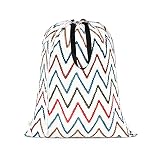 OTraki Cotton Laundry Bag with Long Handles 24 x 32 inch Heavy Duty Drawstring Storage Bag for Dirty