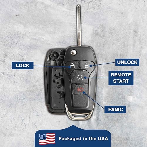 Coque clé Ford cassée ? Réparez avec ce boîtier N5F-A08TDA 5923694 rétractable - 6