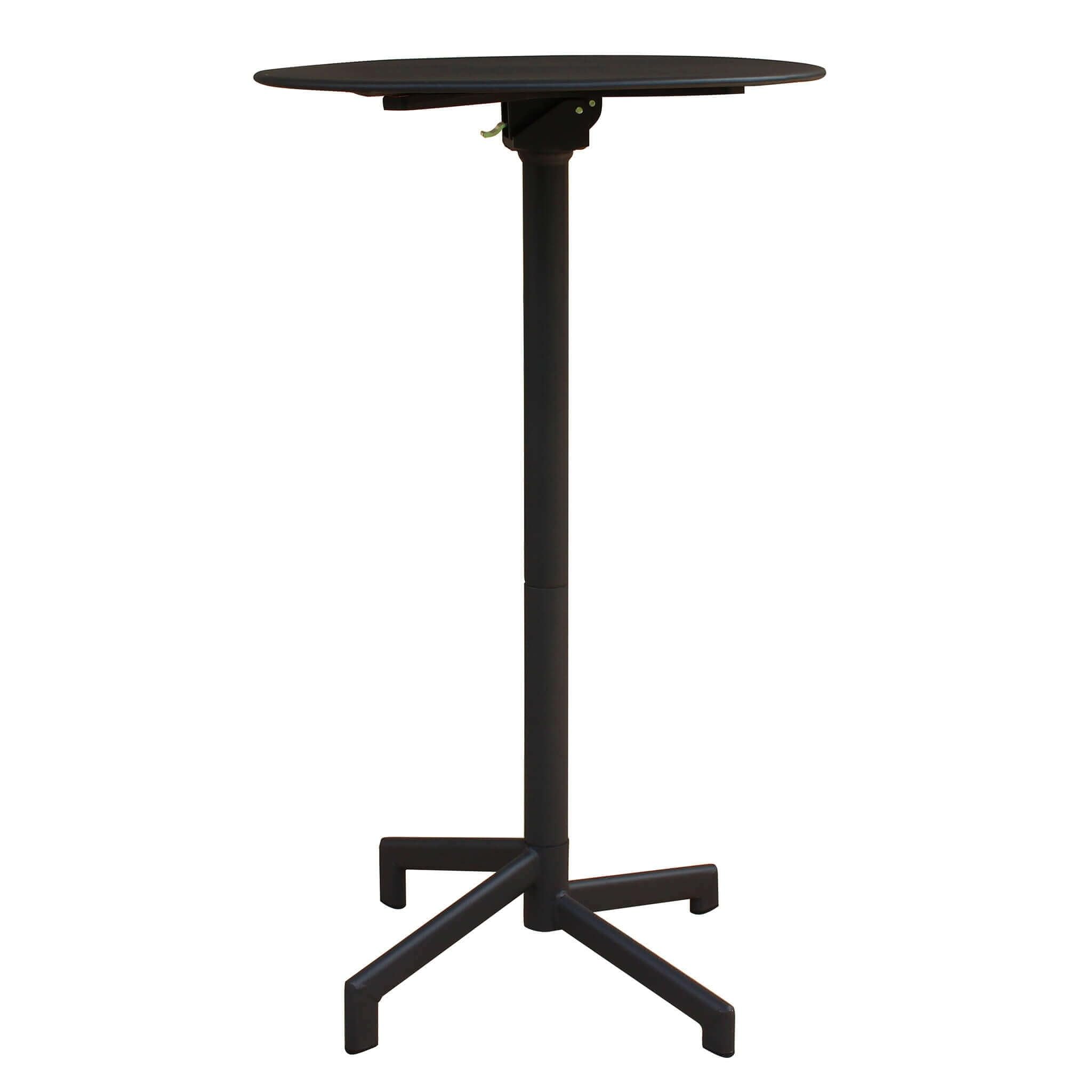 Table haute ronde Ø60 cm d'extérieur bar pub acier Vegas mange-debout jardin