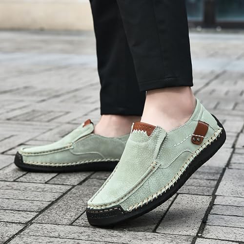 Mens Loafers Casual Slip on Shoes Business Lightweight Refreshing Classic Slippers Walking Driving4