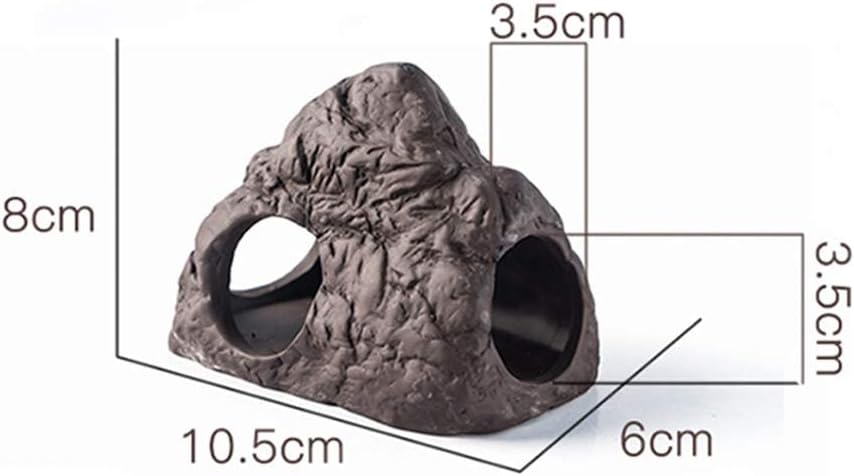 Cave Reptile Hideout, Aquarium Landscaping - Habitat Decor Turtle Lizard Fish Hideouts Reptile Cave Box Accessories
