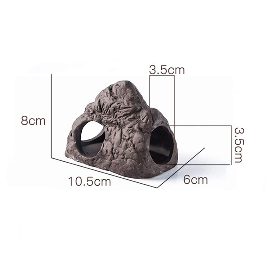Escondite de Reptiles en Cueva, paisajismo de Acuario, decoración de hábitat, escondites de Peces, lagartos y Tortugas, Accesorios para Cajas de Cuevas de Reptiles