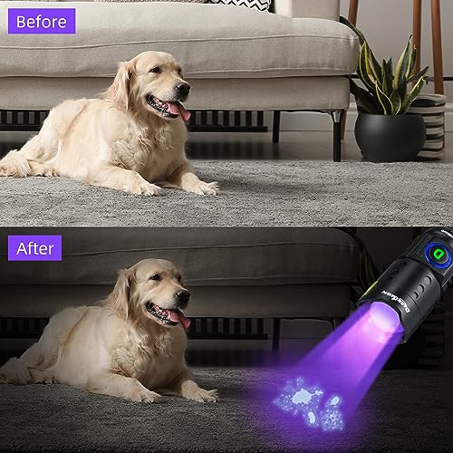 Darkdawn D61-DD-395NM Uv Flashlight 395Nm Black Light Mini Usb Rechargeable Ultraviolet Led Blacklight Woods Lamp Powerful Fluorescent Portable Detector thumb #3