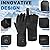 Heated Gloves for Man Women for Touchsreen, Rechargeable Motorcycle Electric Heated Gloves Liners, Heating Work Ski Gloves with 2 Batterie for Hunting, Skiing, Fishing, Camping, Snowboarding, Size S