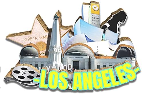 USA Los Angeles Magnet Fridge Magnet Wooden 3D Landmarks Travel Collectible Souvenirs Decoration Handmade2 image 5