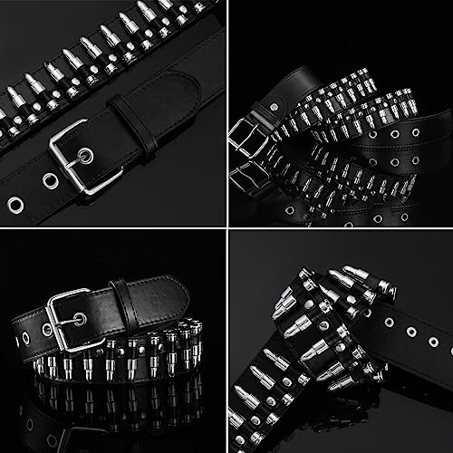 Studded Belts Women Y2K Belt Star Belts Black Girl Ladies Spike Stud Punk Waist Belt for Halloween Cosplay4