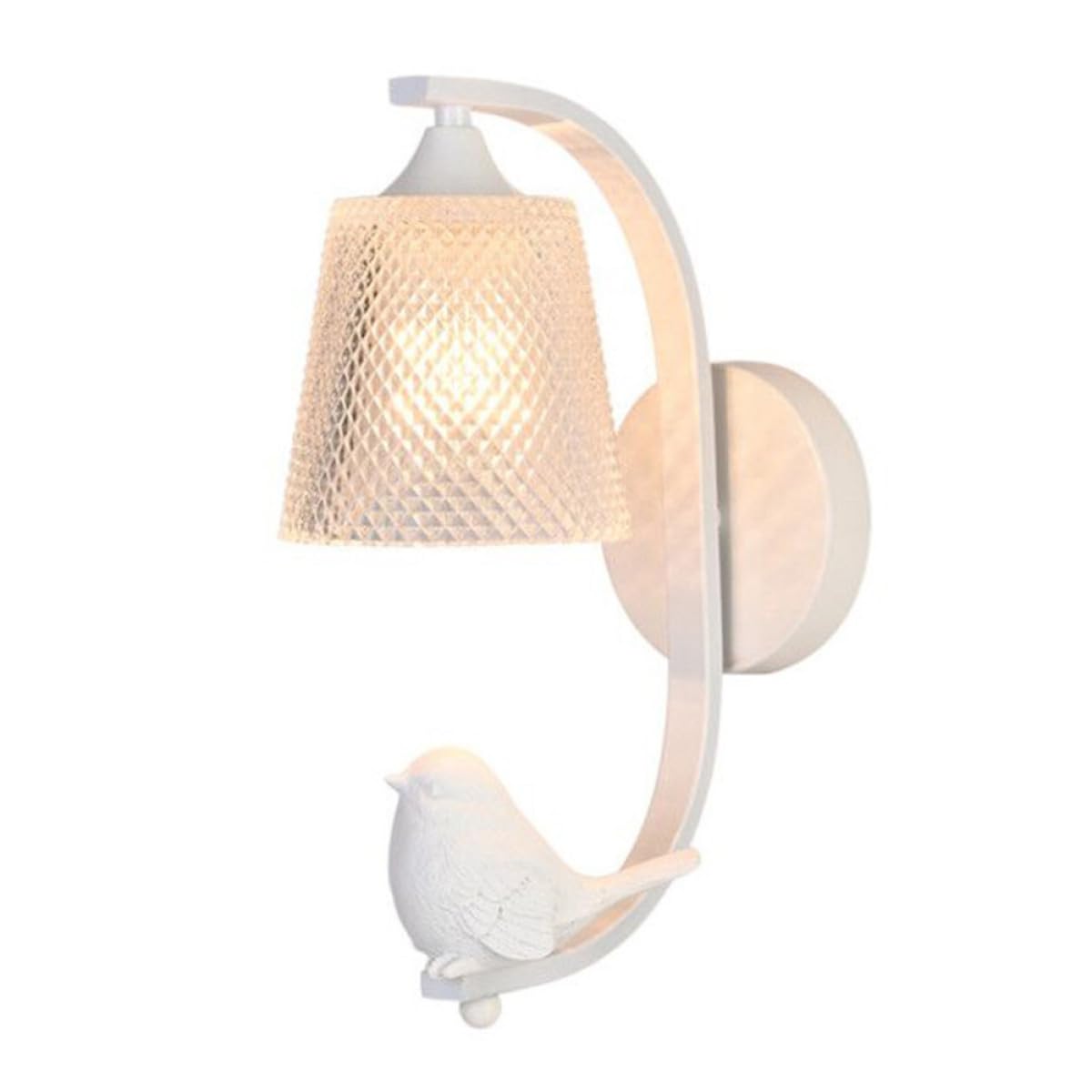 Lampe murale oiseau blanc LED 12W pour illuminer la chambre d'enfant avec douceur