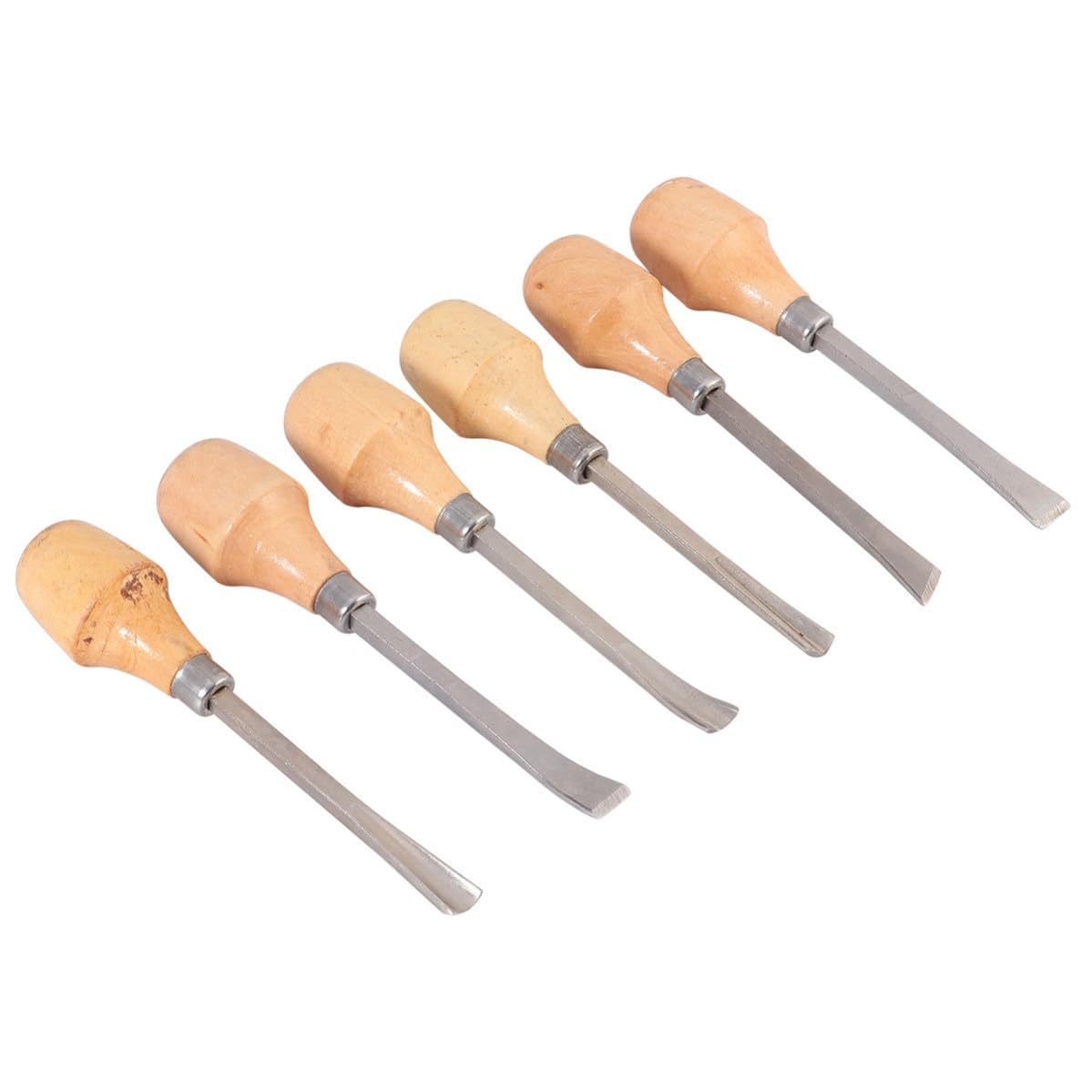 Juego de 6 cinceles para tallar madera con mango ergonómico MERRYHAPY