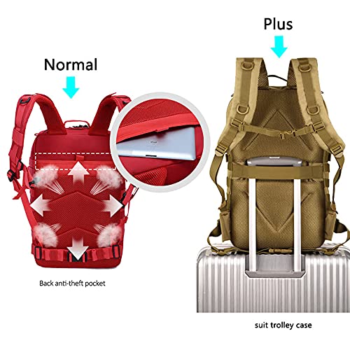 45L Camping Militaire Rugzak Mannen Reizen Tactische Tas Camouflage Wandelen Klimmen Rugzak Tassen (Plus Zwart Camo Andere