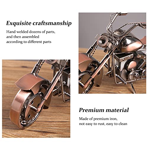 Metall Motorrad Ornamente, Retro dekorative Kunst Sammeldekoration für Wohnzimmer und Schlafzimmer