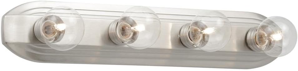 Hampton Bay HB2051-35 Brushed Nickel 4-Light Bath Bar