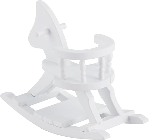 Miniatura 9 de Muebles para casa de muñecas, 112 casas de muñecas de madera, silla mecedora en miniatura, muebles para casas de muñecas para amantes y amigos