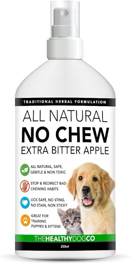 All Natural No Chew Extra Bitter Apple Dog Spray Anti Chew Kitten Puppy Training
