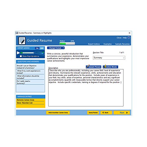 Individual Software PMM-R20 Resumemaker Professional Deluxe 20 thumb #2
