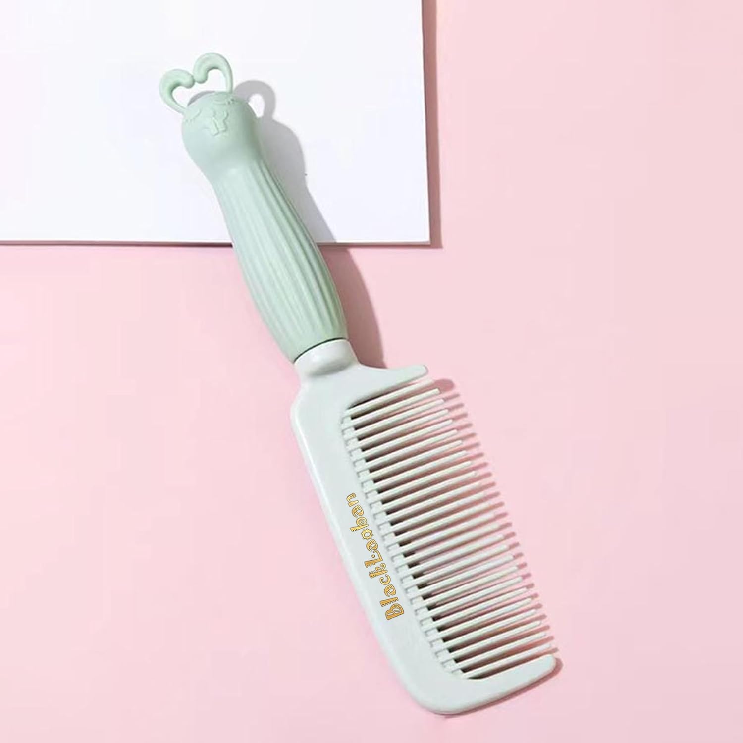 Cute Hair Comb Cartoon Handle Children Comb Anti-static Head Massage Girls Cute Hairdressing Smooth Hair Care Styling Comb (Blue)